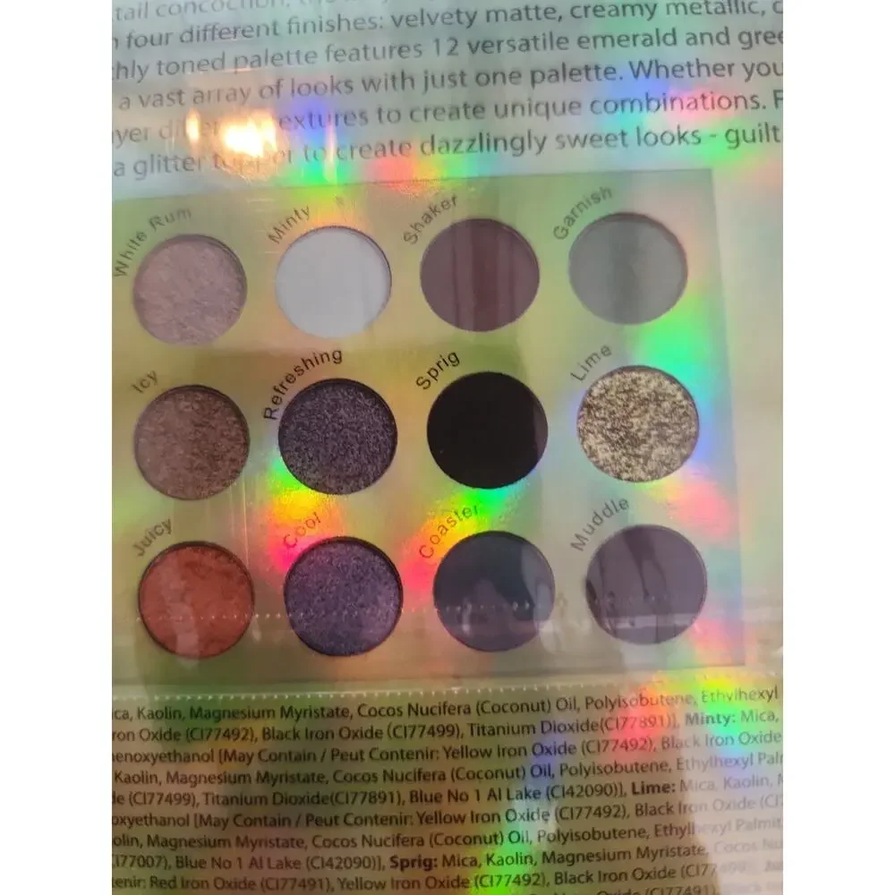THE BEAUTY CROP Mojito Eyeshadow Palette 12 Shades Metallic